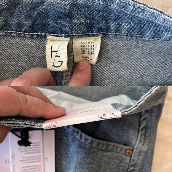 NWT Happily Grey Denim Midi Skirt 30” Waist - Picture 11 of 14